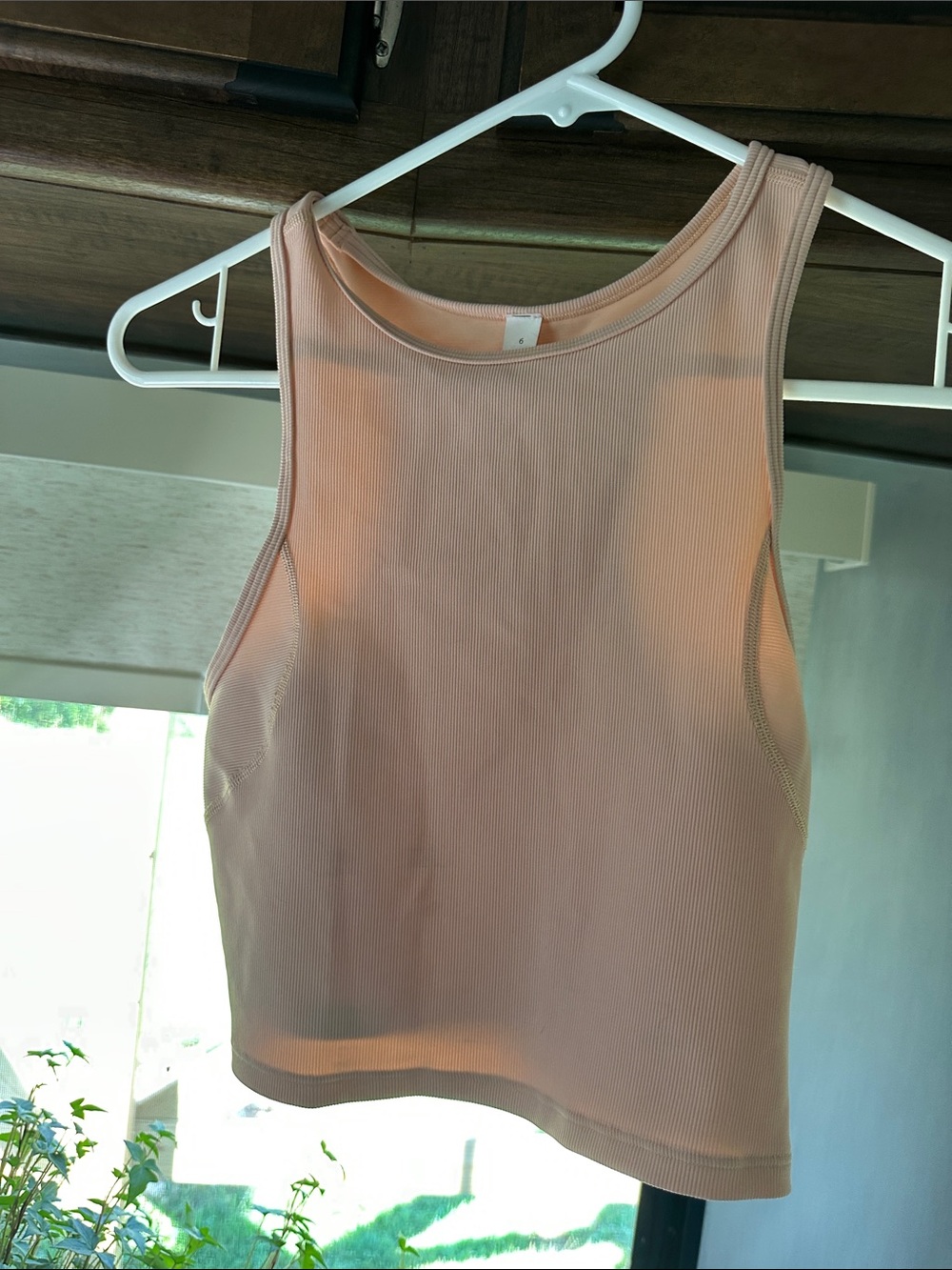 Lululemon-Women's Ribbed Tank Top - Blush Pink ( flaws )